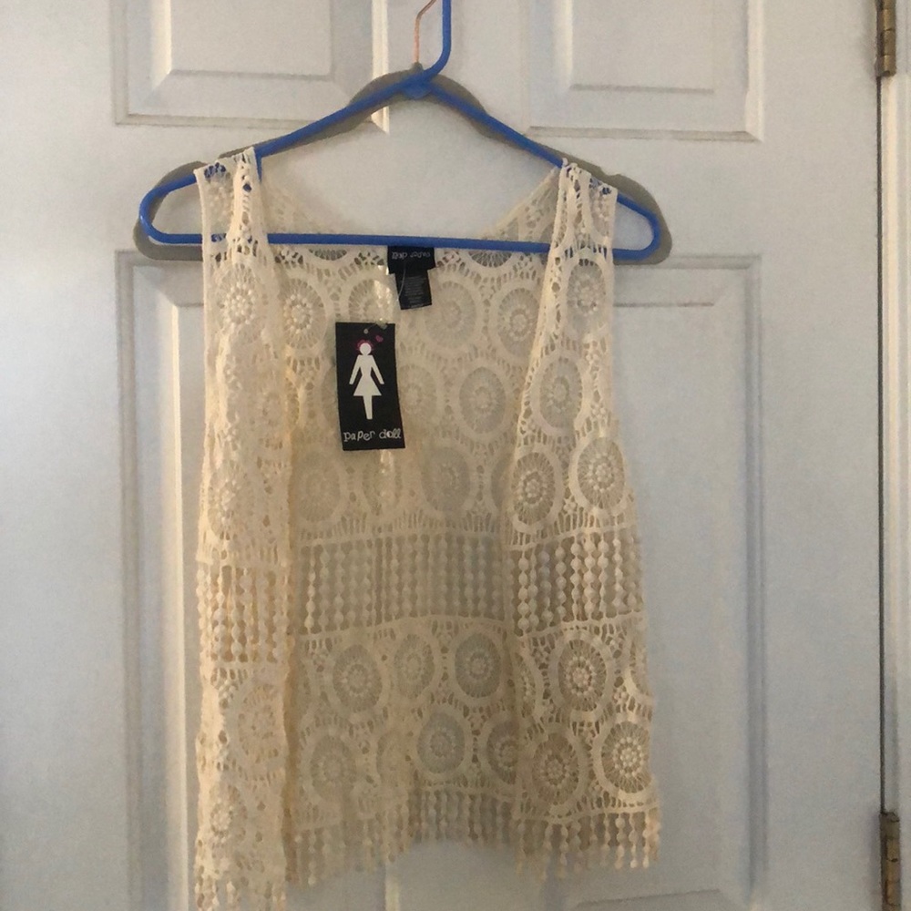 NWT girls large vest
